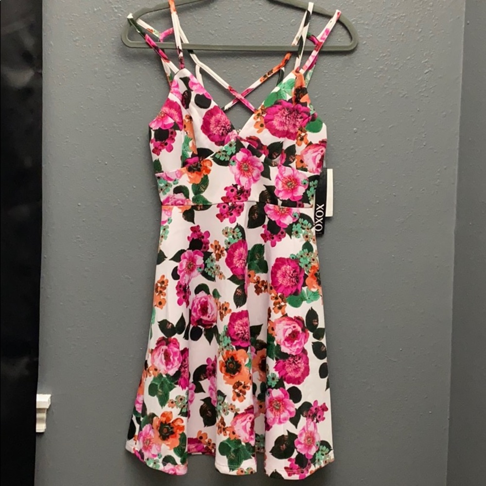 XOXO FLORAL DRESS